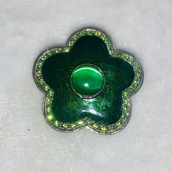 Unbranded Other - Emerald Green Enamel Trinket Box